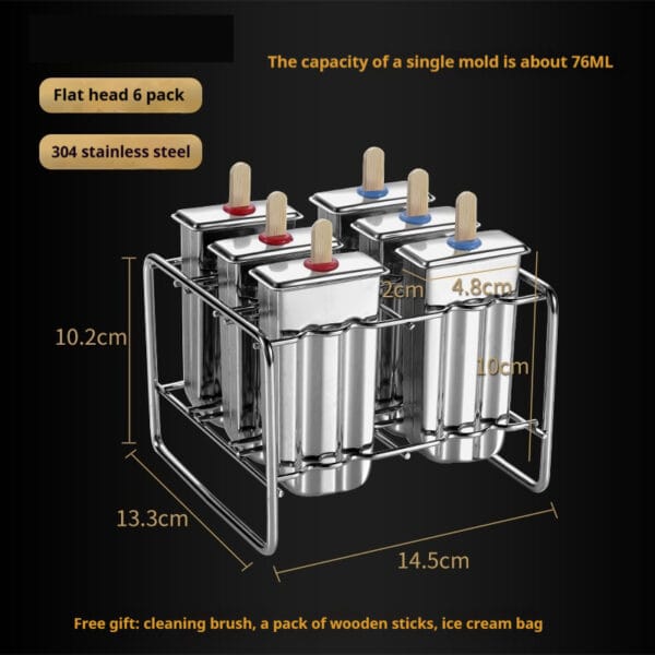 stainless steel ice cream mold