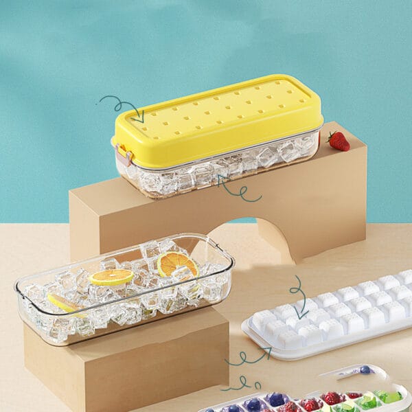 Ice Cube Maker – 24 Grid Food Grade Tray with Ice Shovel - Image 5