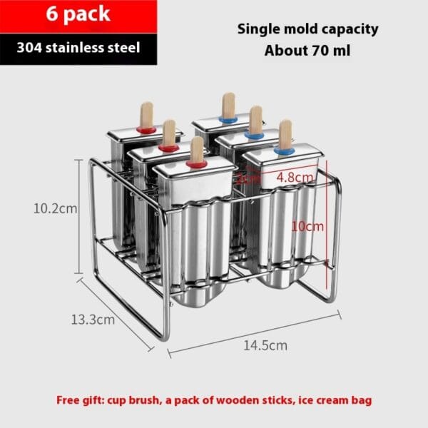stainless steel ice cream mold