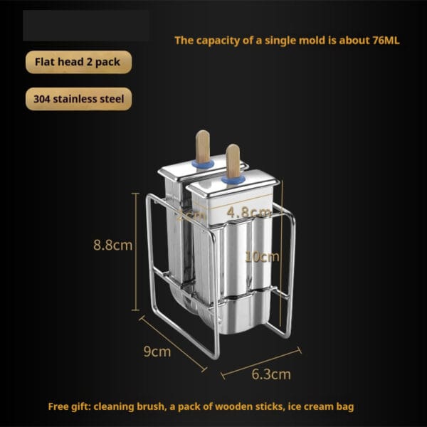 stainless steel ice cream mold