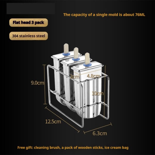 stainless steel ice cream mold