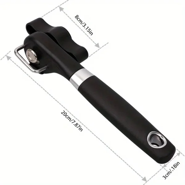 Manual Can Opener – Stainless Steel, Easy-Grip & Portable - Image 2