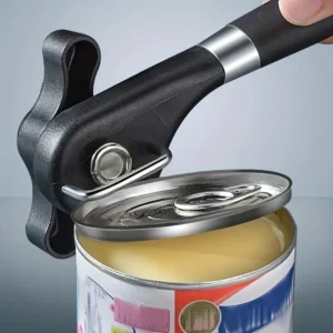 Manual Can Opener – Stainless Steel, Easy-Grip & Portable